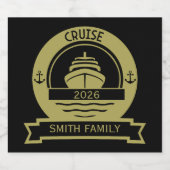 Weltreise Schaumweinetikett (Einzelnes Label)