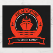 Weltreise Schaumweinetikett (Einzelnes Label)