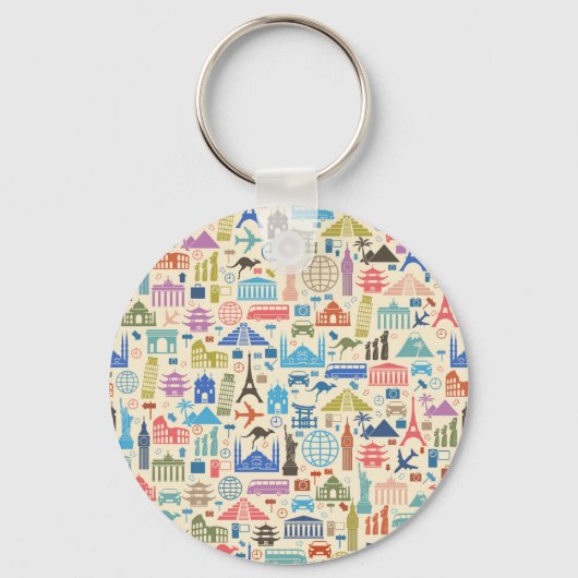 Weltreise Schlüsselanhänger (Vorderseite)