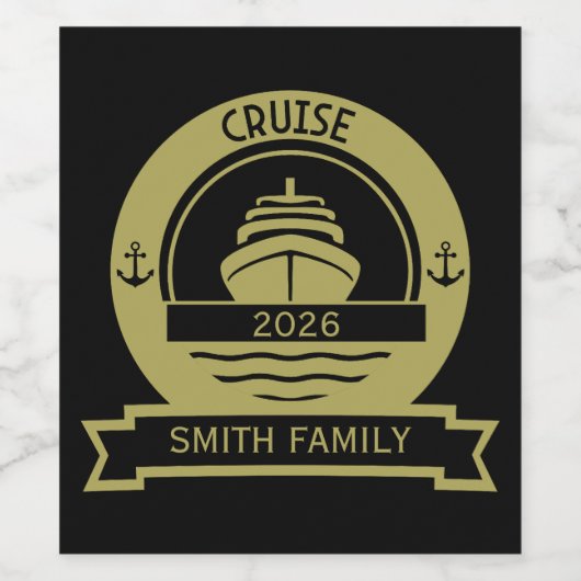 Weltreise Weinetikett (Einzelnes Label)