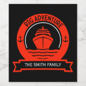 Weltreise Weinetikett (Einzelnes Label)