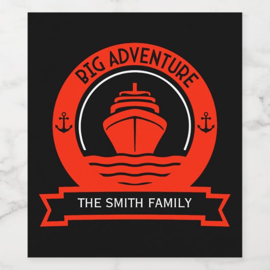 Weltreise Weinetikett (Einzelnes Label)