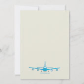 Weltreisen Abschied von der Party Einladung (Rückseite)