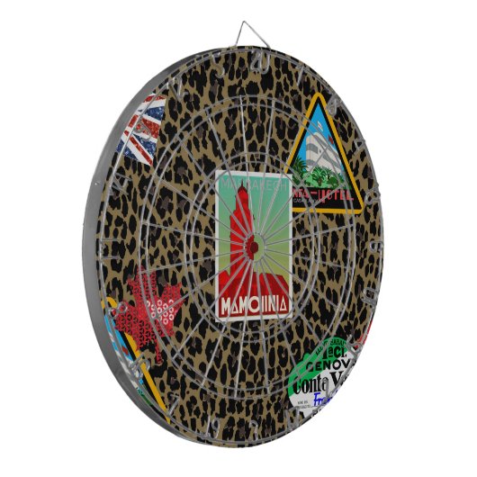 Weltreisende Dartscheibe (Vorderseite Links)