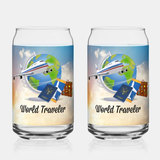 Weltreisende Dosenglas (Vorderseite)