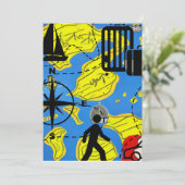 Weltreisende Feiertagskarte (Stehend Vorderseite)