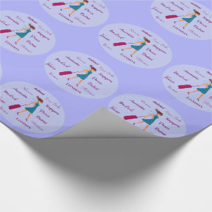 Weltreisende Geschenkpapier