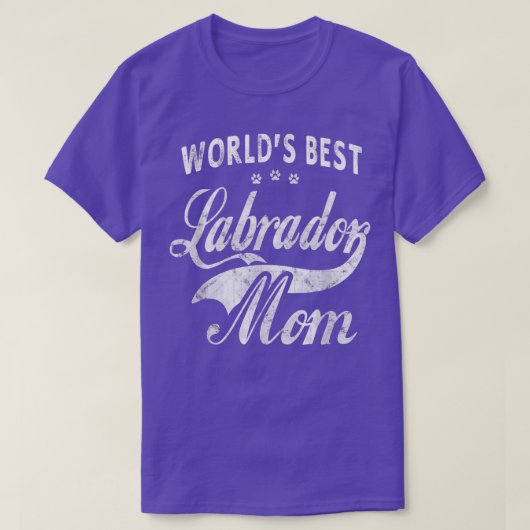 Weltreisende Hundeschmiede der besten Labrador-Mam T-Shirt (Design vorne)