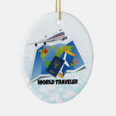 Weltreisende Keramik Ornament (Rechts)