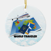 Weltreisende Keramik Ornament (Vorne)