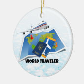 Weltreisende Keramik Ornament (Links)