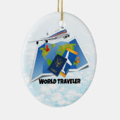 Weltreisende Keramik Ornament (Rechts)