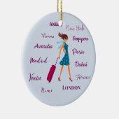 Weltreisende Keramikornament (Rechts)