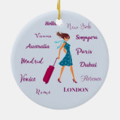 Weltreisende Keramikornament (Hinten)