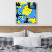 Weltreisende Leinwanddruck (Insitu (Schlafzimmer))