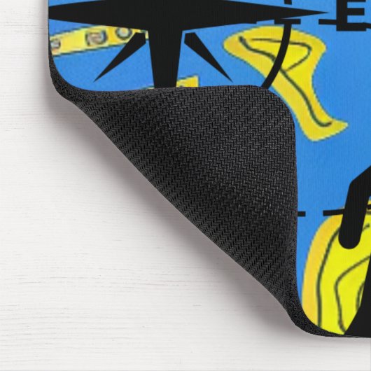 Weltreisende Mousepad (Ecke)