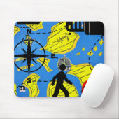 Weltreisende Mousepad (Mit Mouse)