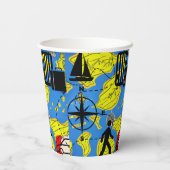 Weltreisende Pappbecher (Rückseite)