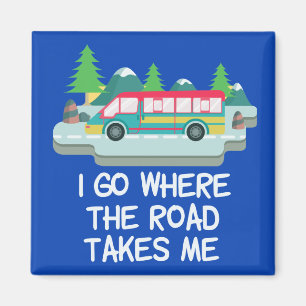 Weltreisende RV Camper Road Trip Urlaub Magnet