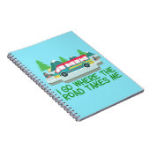 Weltreisende RV Camper Road Trip Urlaub Notizblock (Rechte Seite)