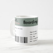 Weltreisende-Schwangerschaftsankündigung Kaffeetasse (Vorderseite Links)
