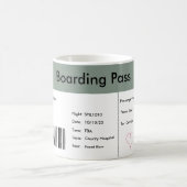 Weltreisende-Schwangerschaftsankündigung Kaffeetasse (Mittel)