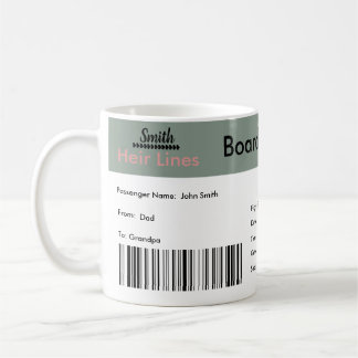 Weltreisende-Schwangerschaftsankündigung Kaffeetasse