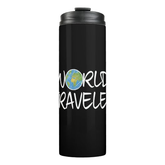 Weltreisende Thermosbecher (Vorderseite)