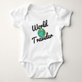 Weltreisender Baby Strampler (Vorderseite)