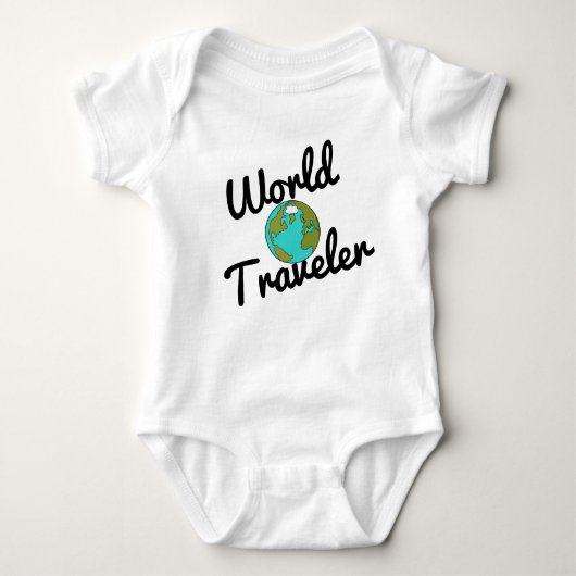 Weltreisender Baby Strampler (Vorderseite)
