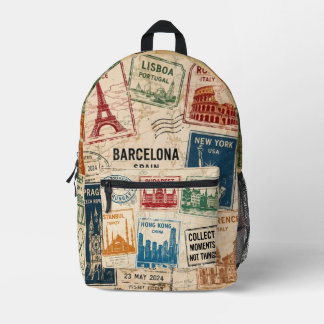 Weltreisender Bedruckter Rucksack