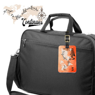 Weltreisender-Monogramm Gepäckanhänger