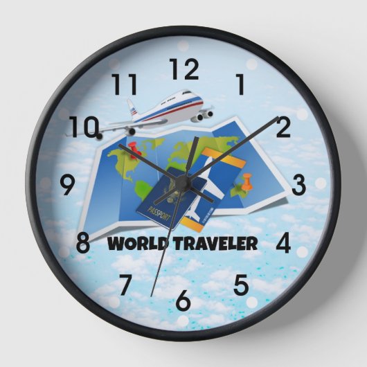 Weltreisender Uhr (Vorderseite)