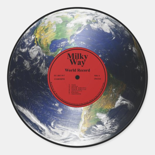 Weltrekord - Aufkleber (Vorderseite)