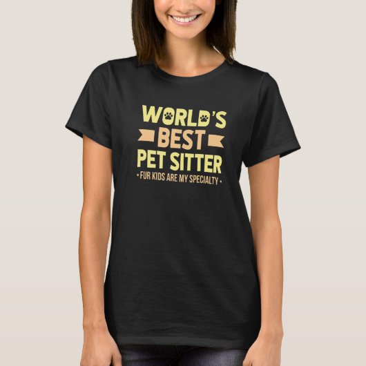 Weltrekord für die besten Pet Sitter Pelze Kinder T-Shirt (Vorderseite)