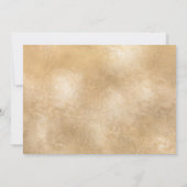 Weltrekord für Hochzeitstag Gold Entfernbares Herz Einladung (Rückseite)