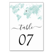 Weltrekord - Watercolor entfernt Herz Tischnummer (Vorderseite)