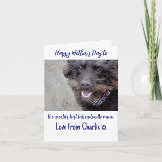 Weltrekordkarte der besten Elternmutter Feiertagskarte (Vorderseite)