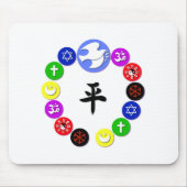 Weltreligionen Mousepad (Vorne)