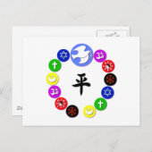 Weltreligionen Postkarte (Vorne/Hinten)