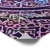 Weltreligionsbaum des Friedens Poster (Ecke)