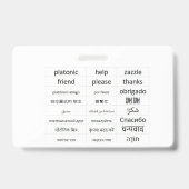 Weltrennen Ausweis (Rückseite)