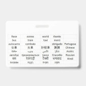 Weltrennen Ausweis (Rückseite)