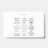 Weltrennen Ausweis (Rückseite)