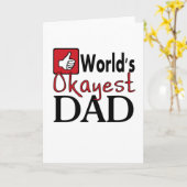 Weltruf des besten Vaters, lustiger Spaß Karte (Gelbe Blume)