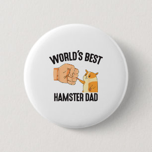 Welts Bestes Hamster-Vater-Kostüm für Tierliebhabe Button