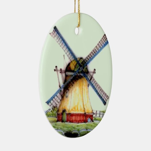 Welts-Holländer-Windmühle Keramik Ornament (Rechts)