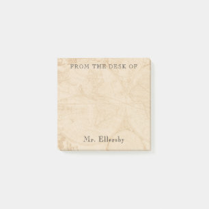 Welts-Karte addieren Namens3x3 Post-it Klebezettel