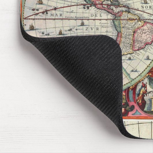 Welts-Karte Mousepad (Ecke)