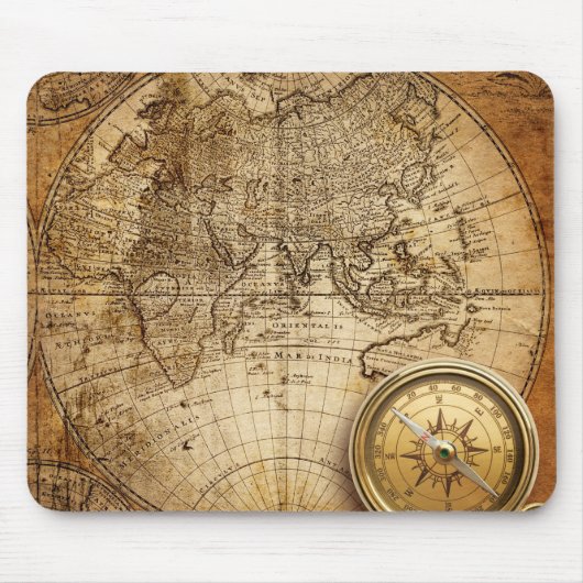 Welts-Karte Mousepad (Vorne)